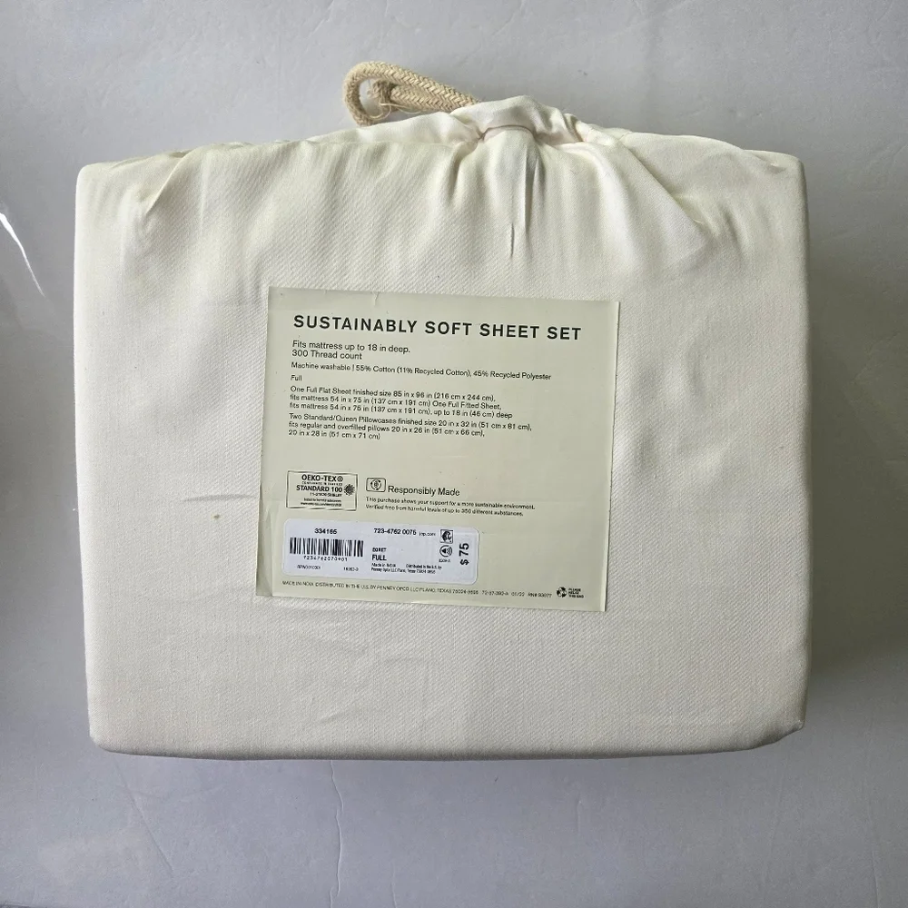 Cream Linden Street Soft Sheet Set